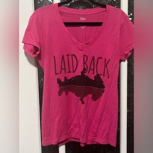 Disney Jungle Book Baloo pink tee Size L